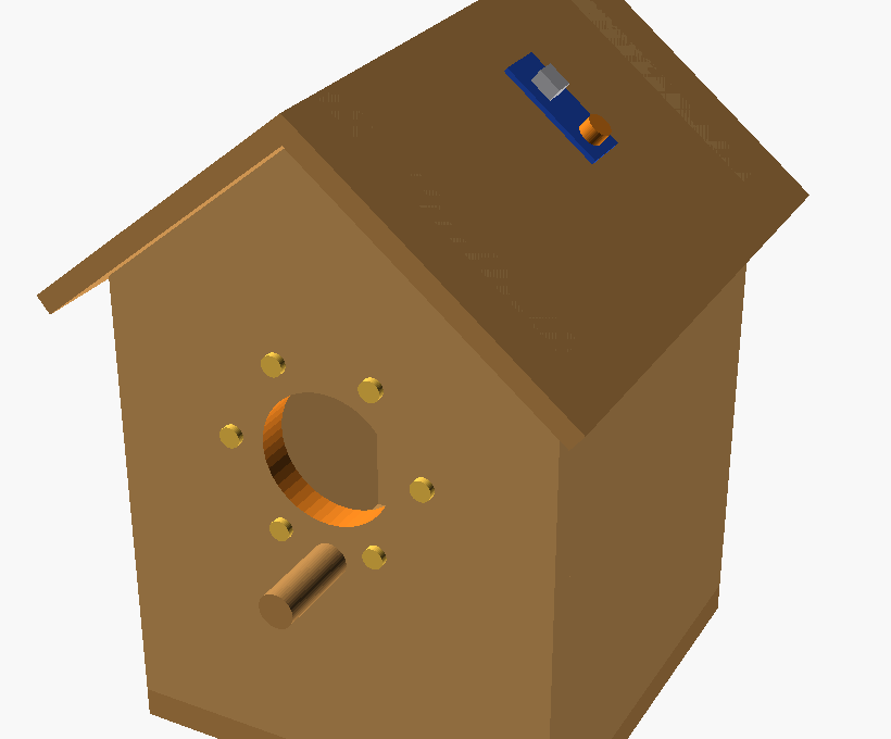 Finished birdhouse
